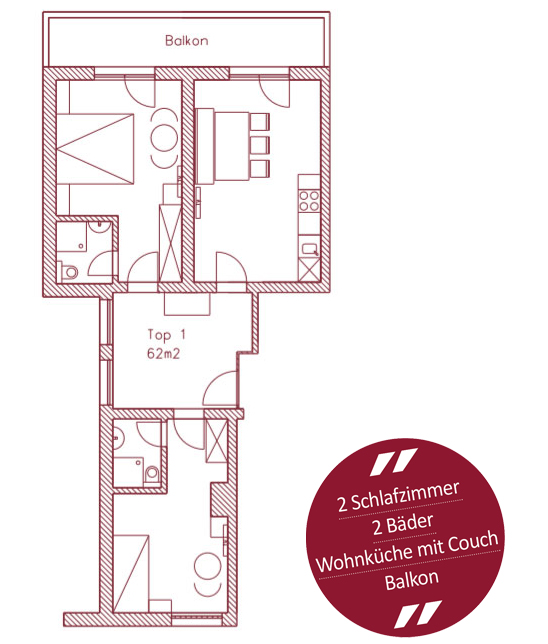 appartment ausblick grundriss